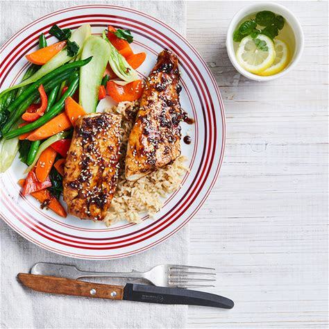 Fish honey soy with vegetables Fish honey soy with vegetables