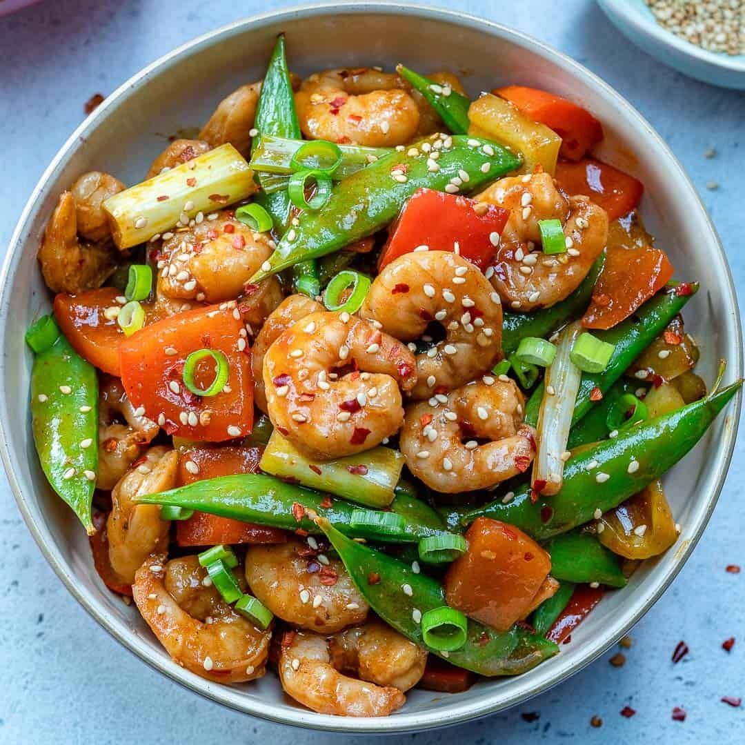 prawns szechuan with vegetables prawns szechuan with vegetables